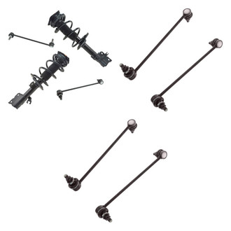 TRQ® - Front Complete Strut Assemblies and Stabilizer Bar Link Kit