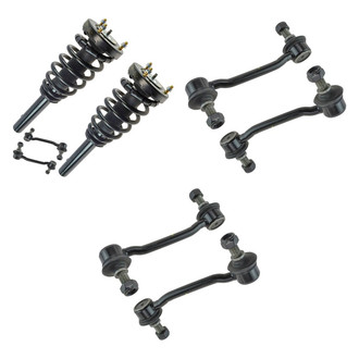 TRQ® - Front Complete Strut Assemblies and Stabilizer Bar Link Kit
