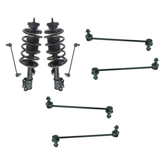 TRQ® - Front Complete Strut Assemblies and Stabilizer Bar Link Kit