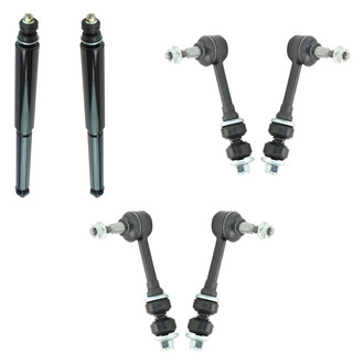 TRQ® - Front Shock Absorbers and Stabilizer Bar Link Kit