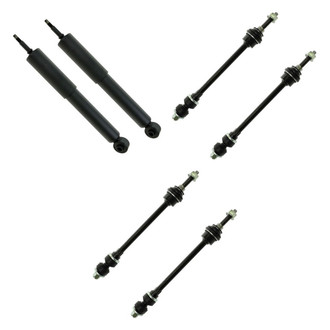 TRQ® - Front Shock Absorbers and Stabilizer Bar Link Kit