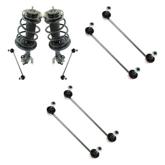 TRQ® - Front Complete Strut Assemblies and Stabilizer Bar Link Kit