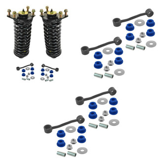 TRQ® - Front Complete Strut Assemblies and Stabilizer Bar Link Kit