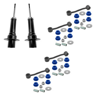 TRQ® - Front Shock Absorbers and Stabilizer Bar Link Kit