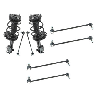 TRQ® - Front Complete Strut Assemblies and Stabilizer Bar Link Kit