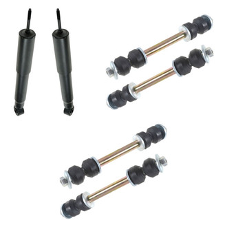 TRQ® - Front Shock Absorbers and Stabilizer Bar Link Kit