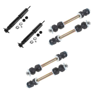 TRQ® - Front Shock Absorbers and Stabilizer Bar Link Kit