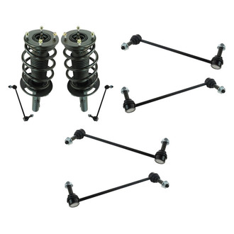 TRQ® - Front Complete Strut Assemblies and Stabilizer Bar Link Kit