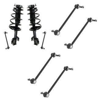 TRQ® - Front Complete Strut Assemblies and Stabilizer Bar Link Kit