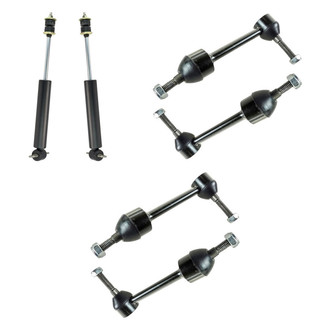 TRQ® - Front Shock Absorbers and Stabilizer Bar Link Kit