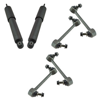 TRQ® - Front Shock Absorbers and Stabilizer Bar Link Kit