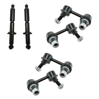 TRQ® - Front Shock Absorbers and Stabilizer Bar Link Kit
