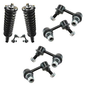TRQ® - Complete Strut Assembly and Stabilizer Bar Link Kit