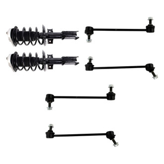 TRQ® - Front Complete Strut Assemblies and Stabilizer Bar Link Kit