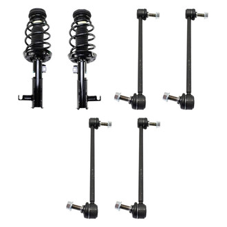 TRQ® - Front Complete Strut Assemblies and Stabilizer Bar Link Kit