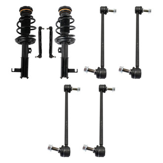 TRQ® - Complete Strut Assembly and Stabilizer Bar Link Kit