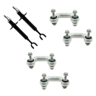TRQ® - Front Shock Absorbers and Stabilizer Bar Link Kit