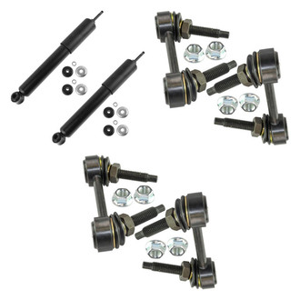 TRQ® - Front Shock Absorbers and Stabilizer Bar Link Kit