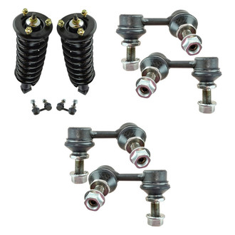 TRQ® - Complete Strut Assembly and Stabilizer Bar Link Kit
