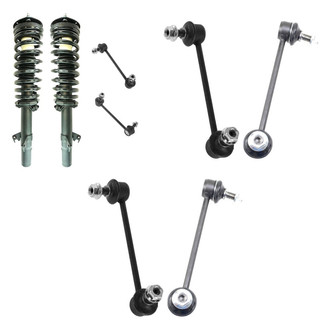 TRQ® - Front Complete Strut Assemblies and Stabilizer Bar Link Kit