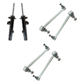 TRQ® - Front Struts and Stabilizer Bar Link Kit