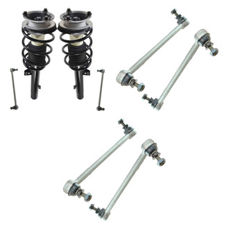 TRQ® - Front Complete Strut Assemblies and Stabilizer Bar Link Kit