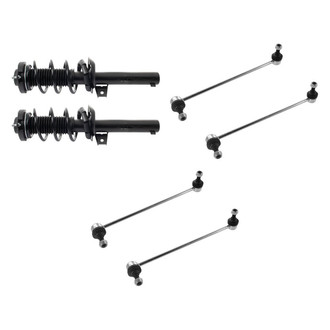 TRQ® - Front Complete Strut Assemblies and Stabilizer Bar Link Kit