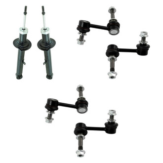 TRQ® - Front Shock Absorbers and Stabilizer Bar Link Kit
