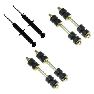TRQ® - Front Shock Absorbers and Stabilizer Bar Link Kit