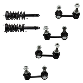 TRQ® - Complete Strut Assembly and Stabilizer Bar Link Kit