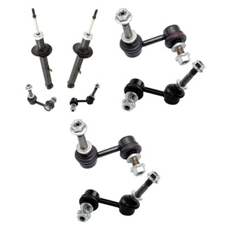 TRQ® - Front Shock Absorbers and Stabilizer Bar Link Kit