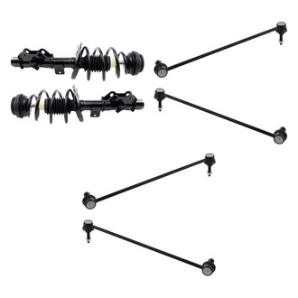 TRQ® - Front Complete Strut Assemblies and Stabilizer Bar Link Kit
