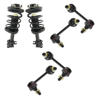 TRQ® - Front Complete Strut Assemblies and Stabilizer Bar Link Kit