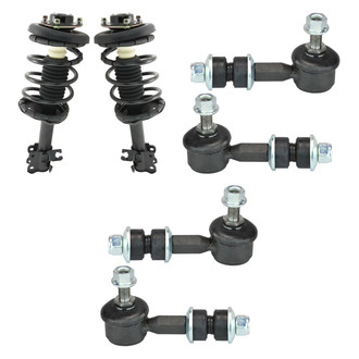 TRQ® - Complete Strut Assembly and Stabilizer Bar Link Kit