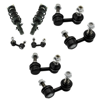 TRQ® - Front Complete Strut Assemblies and Stabilizer Bar Link Kit
