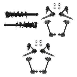 TRQ® - Complete Strut Assembly and Stabilizer Bar Link Kit