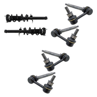 TRQ® - Front Complete Strut Assemblies and Stabilizer Bar Link Kit