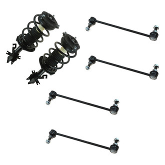 TRQ® - Front Complete Strut Assemblies and Stabilizer Bar Link Kit