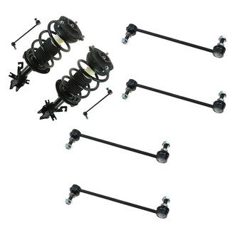 TRQ® - Front Complete Strut Assemblies and Stabilizer Bar Link Kit