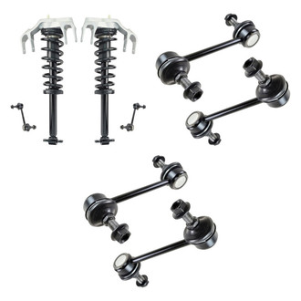 TRQ® - Front Complete Strut Assemblies and Stabilizer Bar Link Kit