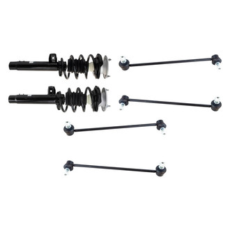 TRQ® - Front Complete Strut Assemblies and Stabilizer Bar Link Kit