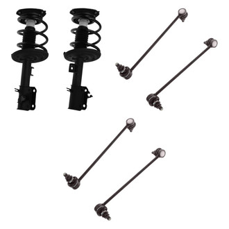 TRQ® - Front Complete Strut Assemblies and Stabilizer Bar Link Kit