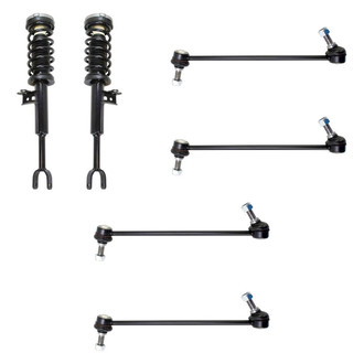 TRQ® - Complete Strut Assembly and Stabilizer Bar Link Kit