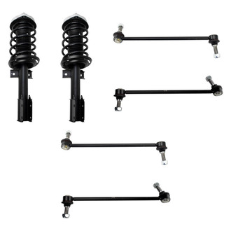 TRQ® - Front Complete Strut Assemblies and Stabilizer Bar Link Kit