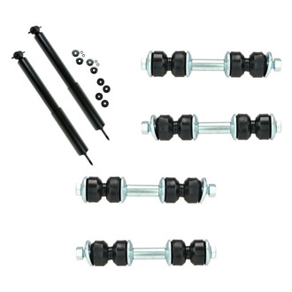 TRQ® - Front Shock Absorbers and Stabilizer Bar Link Kit