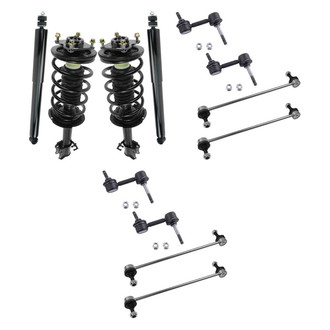 TRQ® - Complete Strut Assembly and Stabilizer Bar Link Kit