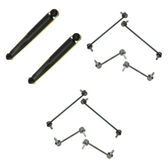 TRQ® - Front and Rear Complete Strut Assemblies and Stabilizer Bar Link Kit