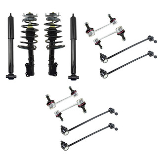 TRQ® - Front and Rear Complete Strut Assemblies and Stabilizer Bar Link Kit