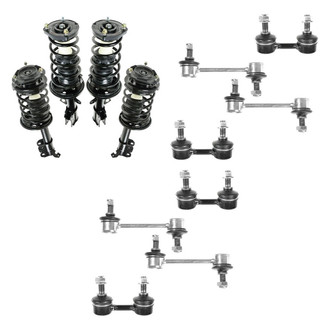 TRQ® - Front and Rear Complete Strut Assemblies and Stabilizer Bar Link Kit