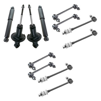 TRQ® - Front and Rear Shock Absorbers and Stabilizer Bar Link Kit